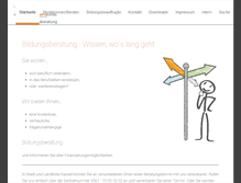Tablet Screenshot of bildungsberatung-region-kassel.de